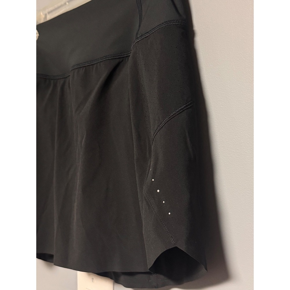 Athleta Run With It Skort 14" Black Athletic Running Skirt Small Small Pocket - Picture 4 of 6